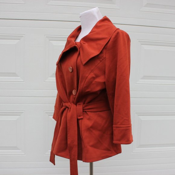 Valerie Bertinelli Fall Cross Over Jacket with tie belt - Picture 10 of 15